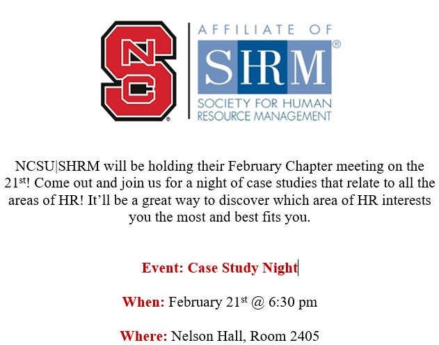 Our next chapter meeting will be next Wednesday (2/21). We hope to see YOU there!