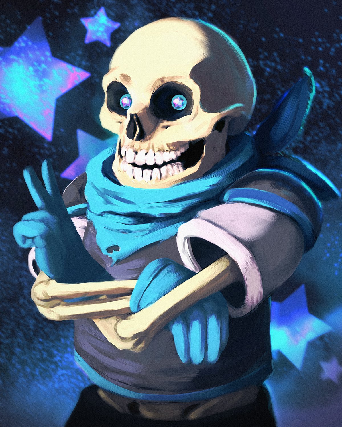 Zinful Graphics on X: #Fanart of Blueberry #Sans from #Undertale AU  #Underswap Check out the rest of my gallery at:  😀   / X