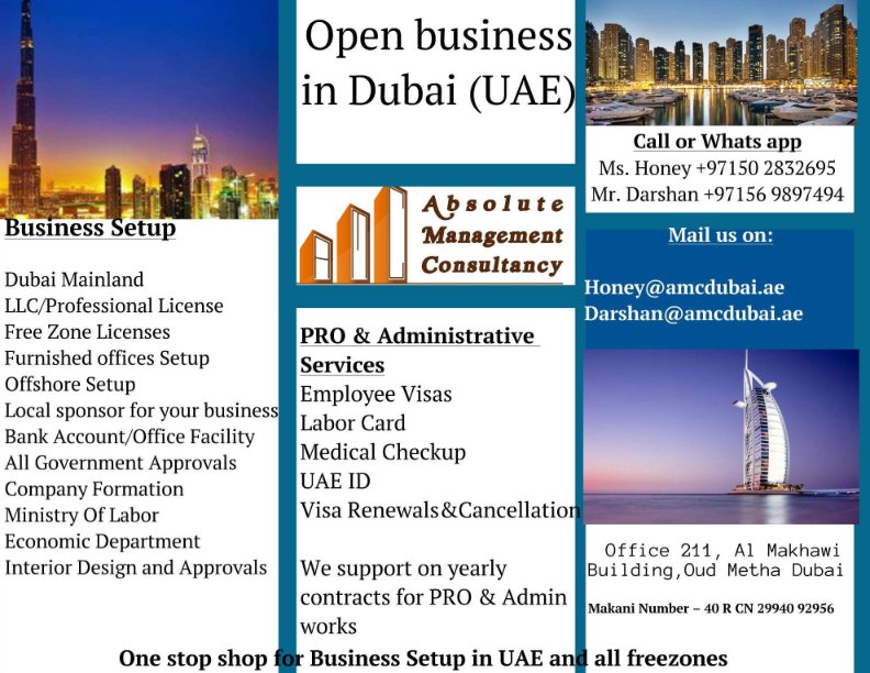 Dubaiinsurances's tweet photo. make Ur corporate dream with AMC #Businesssetup  #companyformation #businessregistration #employeevisa  📧honey@amcdubai.ae or 📞+971569897494 https://t.co/YOmJS8VBho