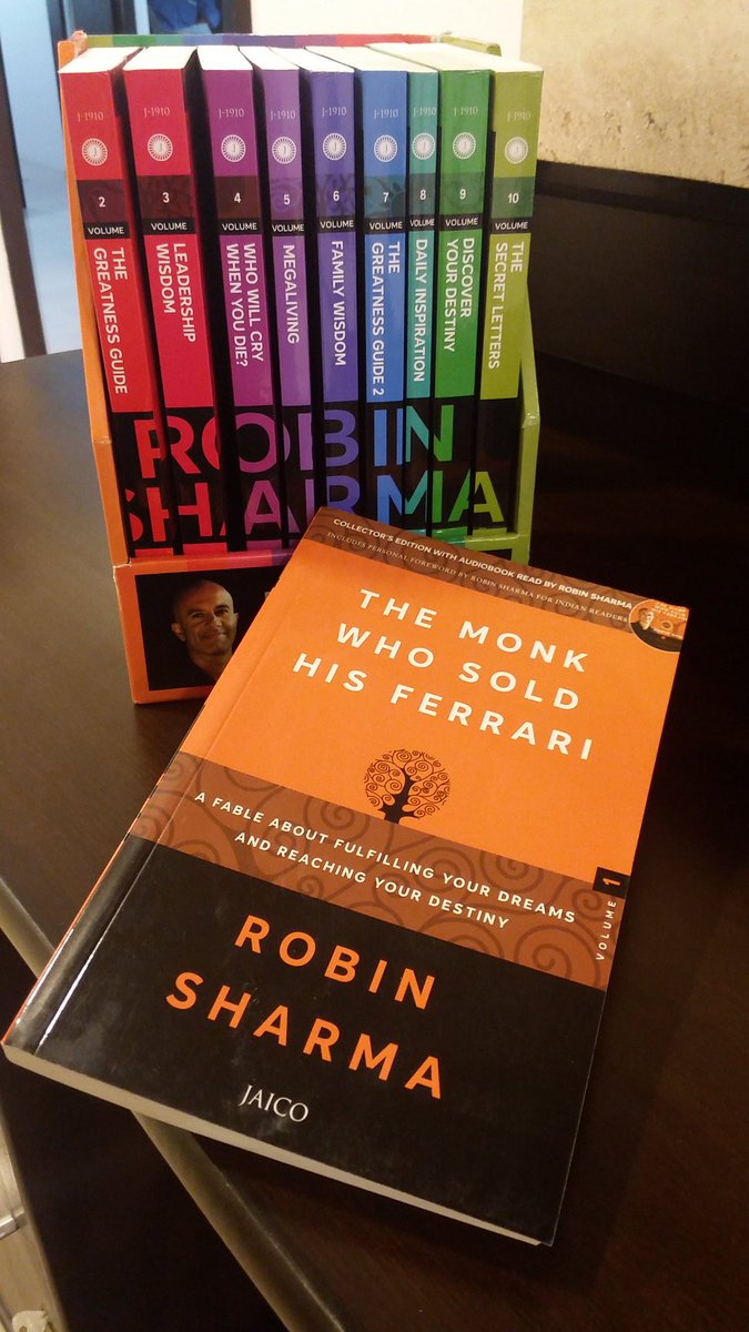 Piya_SD's tweet photo. #ThankYou @RobinSharma Finally you are at my closet #MyNewLoveAffair #booksForever #LongtimeWait https://t.co/Ik9dYvIpVr
