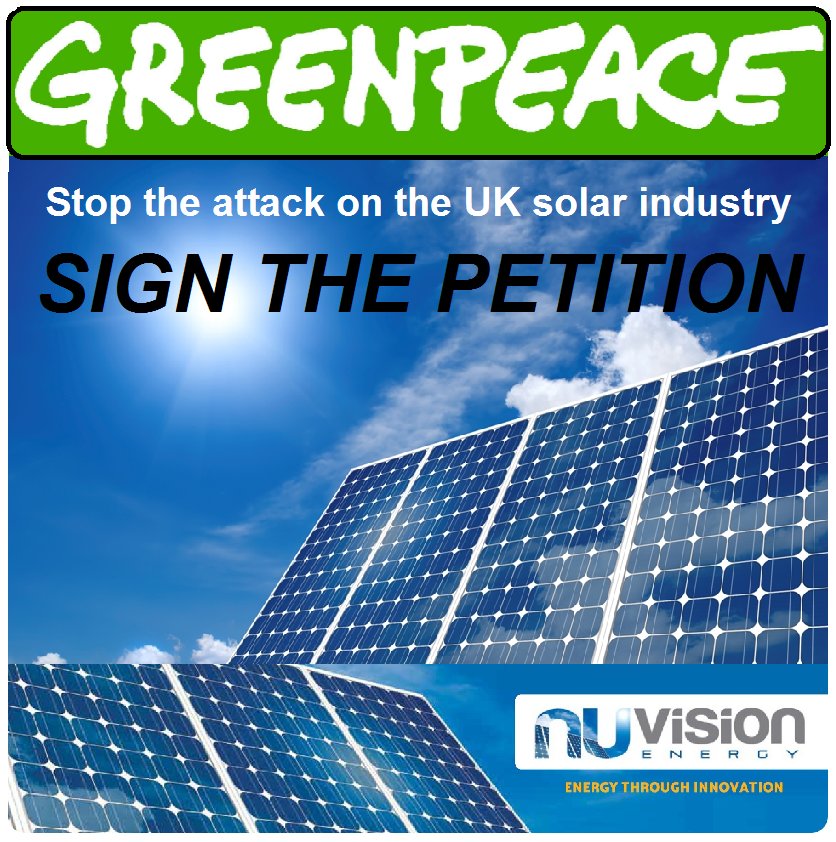 Stop the attack on the UK solar industry &amp; SIGN THE PETITION! secure.greenpeace.org.uk/page/s/no-new-… <a href="/GreenpeaceUK/">Greenpeace UK</a> #SolarTaxHike #GreenEnergy #solarpower