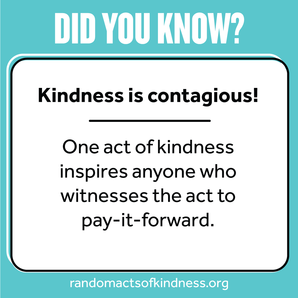 OlympusCares's tweet photo. Did you know kindness is contagious? #RAKWeek17 https://t.co/FBeOuVL09R