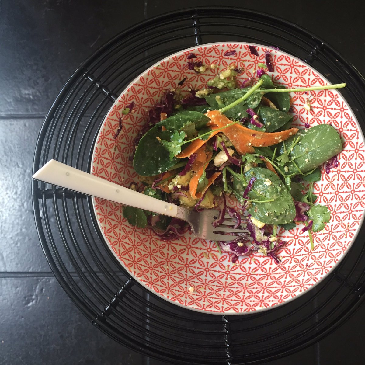 Wow! <a href="/Pesto_Princess/">Pesto Princess</a> your chimichurri sauce is great lugged over a coriander, carrot &amp;feta salad! #lunch #pesto #summer #salad