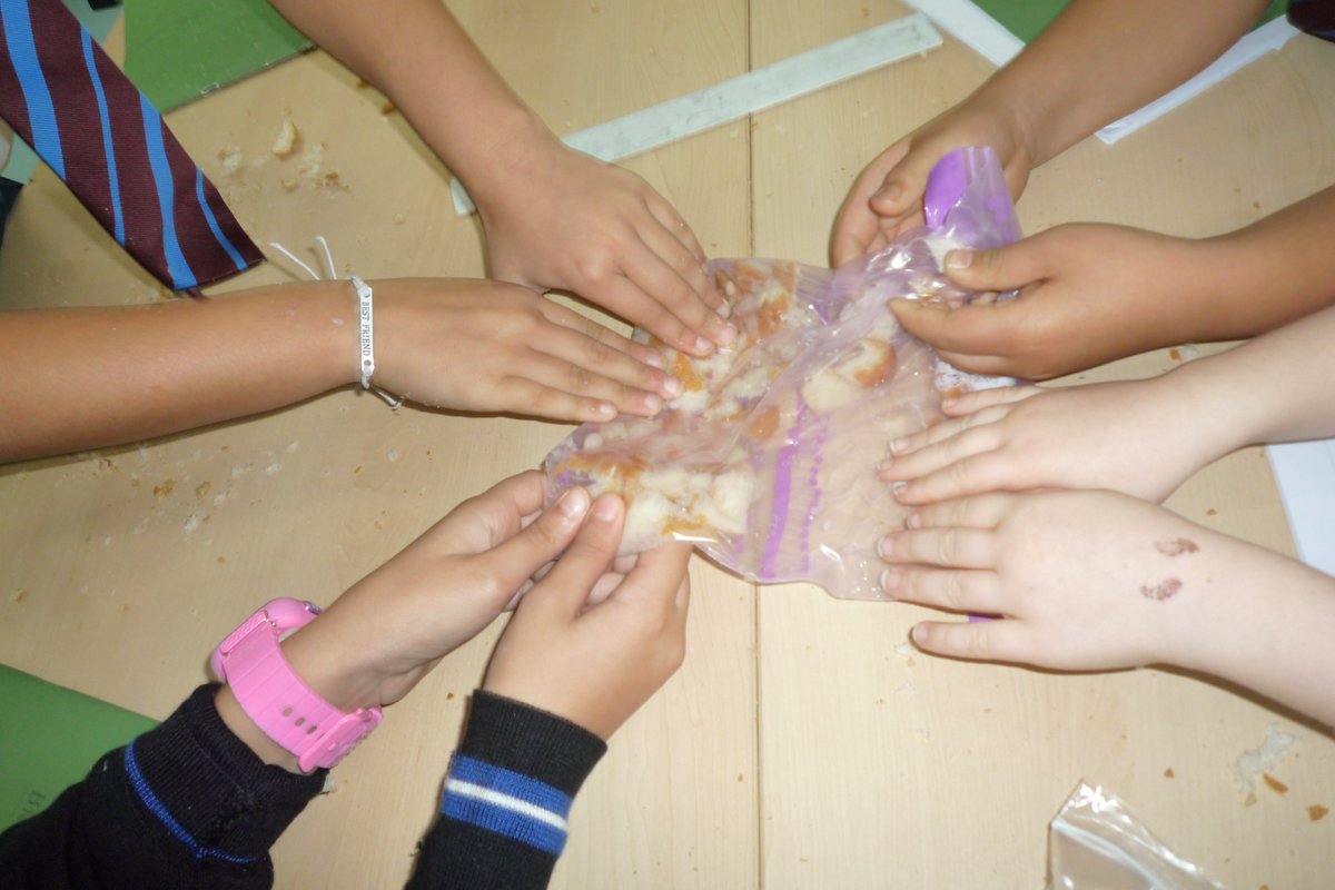 BCADyear4's tweet photo. #Y4Mara demonstrating how the digestive system works. #KS2Science @BCADprepscience #BCAD_creativity https://t.co/7UHDGx5HxB