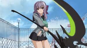 Ex 暁坂 鎌を持ってるアニメキャラクターでヒロインで思いつく子はこれくらいかな あ ソウルイーターみたくなってきたww