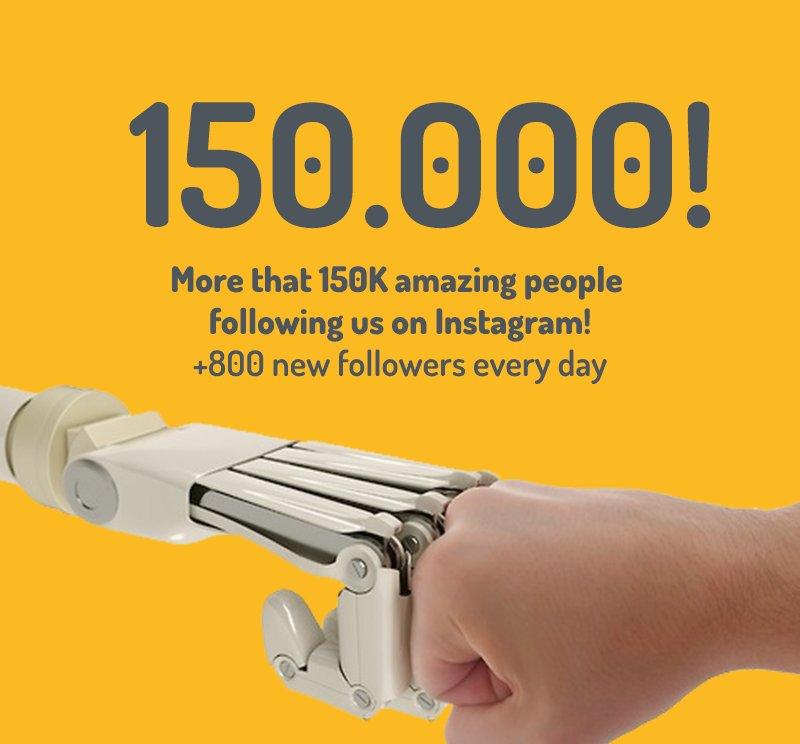 WevolverApp's tweet photo. Best sure to follow us on Instagram where more than 150.000 people are checking the latest tech updates! https://t.co/aZSQsyhQrV https://t.co/c1FqyLAer0