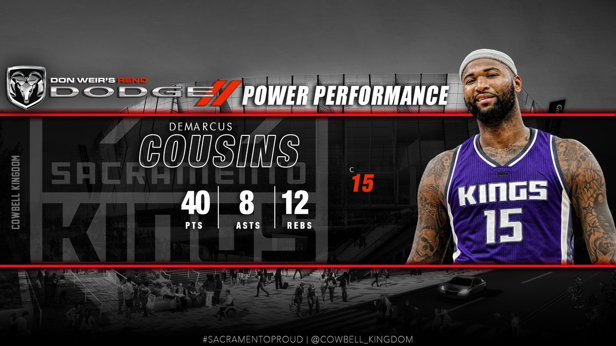 Cowbell_Kingdom's tweet photo. Cousins after victory: ‘Feed me’ Check out the DMC breakdown! #HappyValent #SacramentoProud #NBA
Read Here: https://t.co/HGWcWdVsMo https://t.co/rJjdSyE2s1