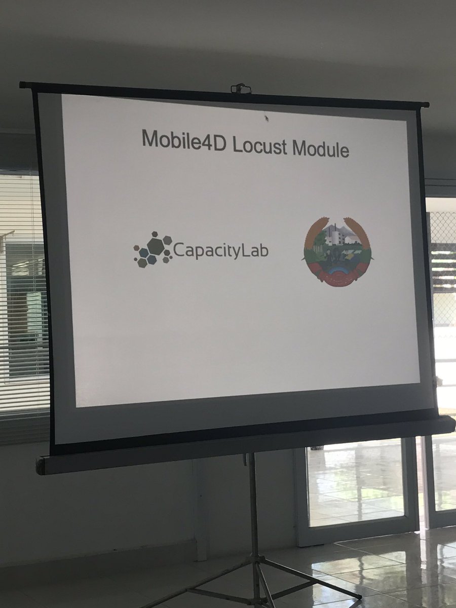 Mobile4D's tweet photo. Part of the students of @mobile4D project present the locust module at plant protection center in Laos @LaosNews @capacity_lab https://t.co/faRlm65u46
