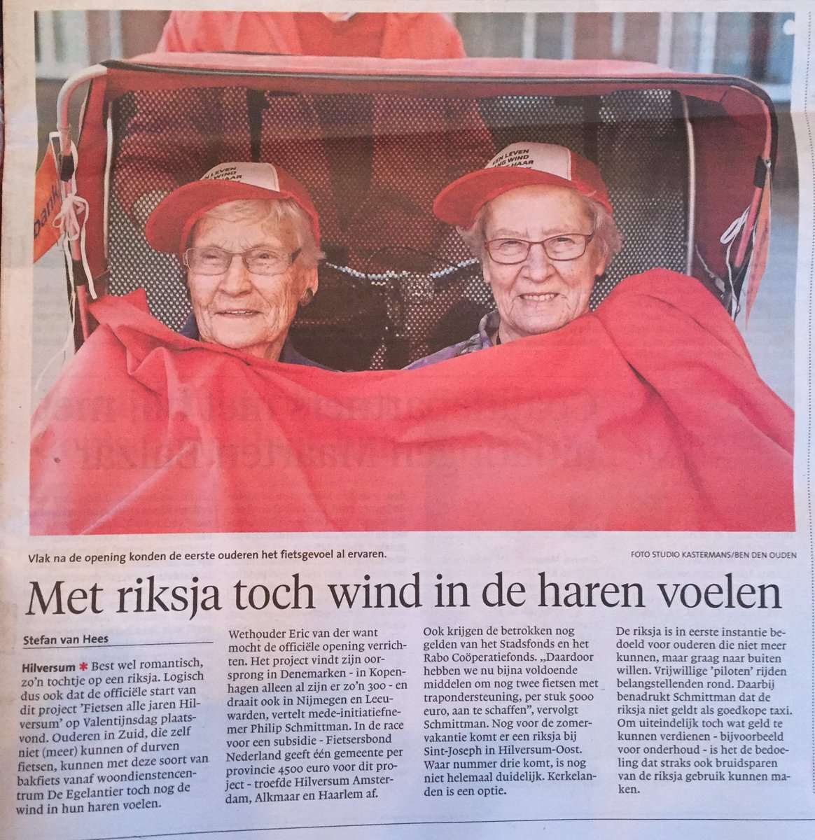 BosboomSanne's tweet photo. Vandaag in de @gooieneemlander  @FaJ_Hilversum op #deEgelantier @HilverZorg .Ik word er #blij van 😁 https://t.co/ab1LuoPhqb