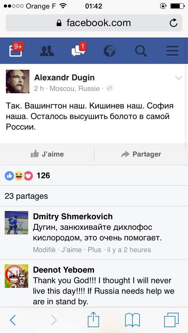 tomvandeweghe's tweet photo. "Washington is van ons" schreef Aleksandr Doegin, bijgenaamd de Raspoetin van Poetin, net na overwinning v Trump. Bijklank vandaag is mega. https://t.co/edpVQCUe2B