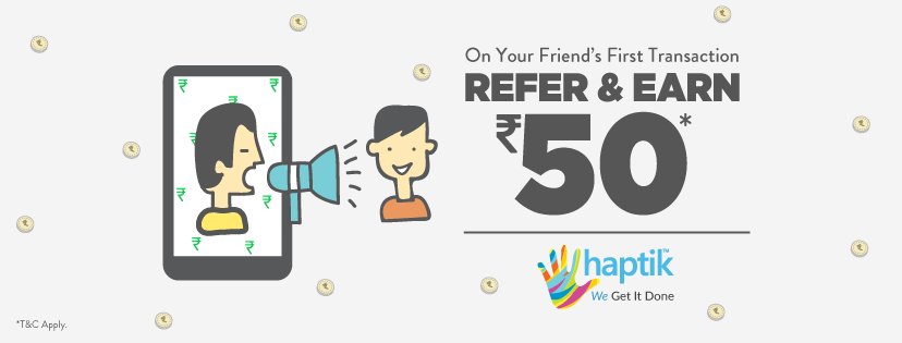 FreeTalkTime's tweet photo. #ReferAndEarn Rs 50 #FreeRecharge #BookCabs #BookMovieTickets #OrderFood #PayBills #BookFlightTickets - #HaptikApp - https://t.co/4zuejoJeNR https://t.co/dHPz9CvNOt