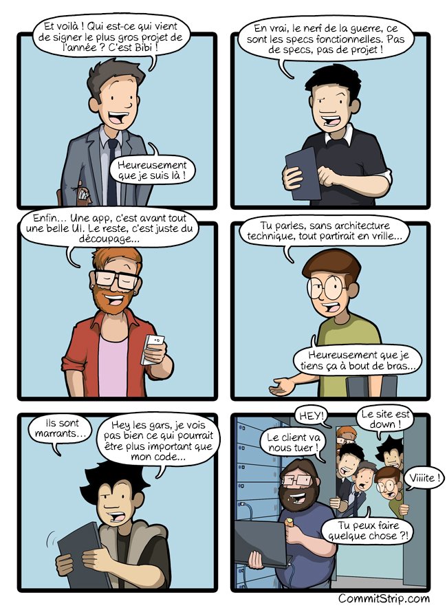 CommitStrip_fr's tweet photo. Ce qui compte le plus dans un projet
https://t.co/BZIFwlDc5O #SysadminPropaganda https://t.co/LU6n5uMnmb