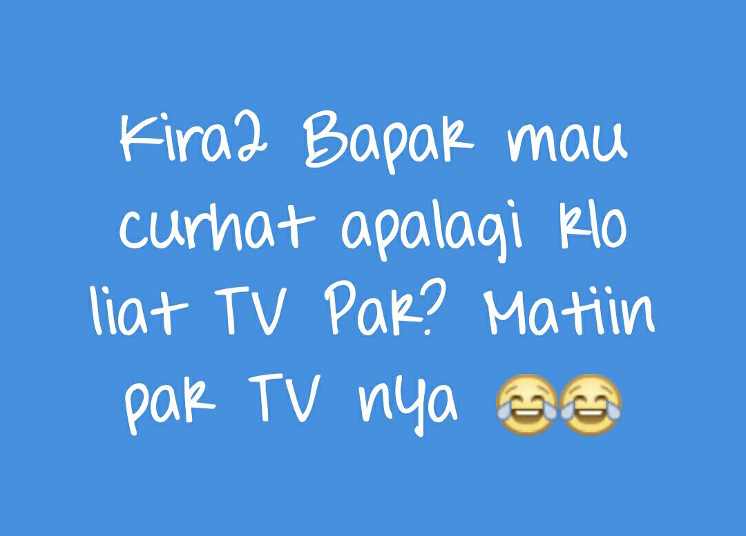 Kira2 bapak <a href="/SBYudhoyono/">S. B. Yudhoyono</a> mau curhat apalagi klo liat TV Pak??