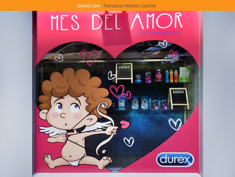 SomosSimbei's tweet photo. 💘 El amor se celebra todos los días! Nuevo #escaparate de la #farmacia HerráezLucena y @durexlovesex 💘 #FelizMiercoles #salud #escaparatismo https://t.co/Qk1MzXXmH7
