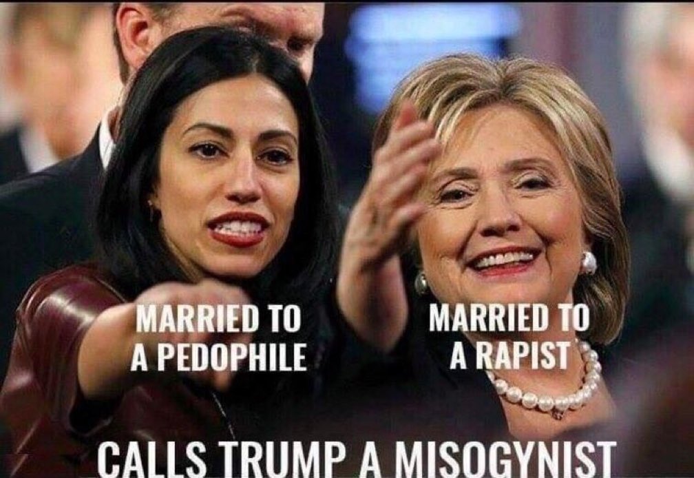 TrumpSuperElite's tweet photo. Delusional Democrats think #TrumpImpeachmentParty is a real thing. No, #Hillary hanging out with pediophiles is a real thing! #LockHerUp https://t.co/7TpAqyIOYA