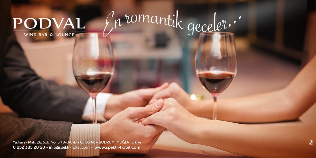 SpektrHotel's tweet photo. PODVAL
0252 385 2020
En Romantik Geceler PODVAL'da sizi bekliyor
#podval #bodrum #yalıkavak #palmarina #şarap #wine #müzik #kahve #romantik https://t.co/CFVBduk1hT