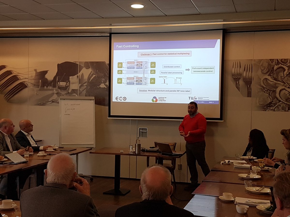 InnoProfs's tweet image. Inspiratietafel geïntegreerde Fotonica: optical switches brengen revolutie in datatransmissie. #houdevoorsprong met #KIEN.