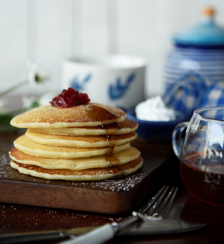 The delicious Fruit Pancakes at <a href="/IndigoDelis/">Indigo Delicatessen</a> are serious #BreakfastGoals.

For reservations call 0124-4528 999!

#Gurgaon #CyberHub #Spon