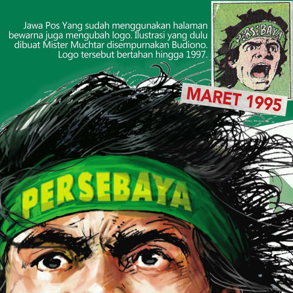 Official Persebaya On Twitter Pada Tahun 1995 Logo Wong Mangap