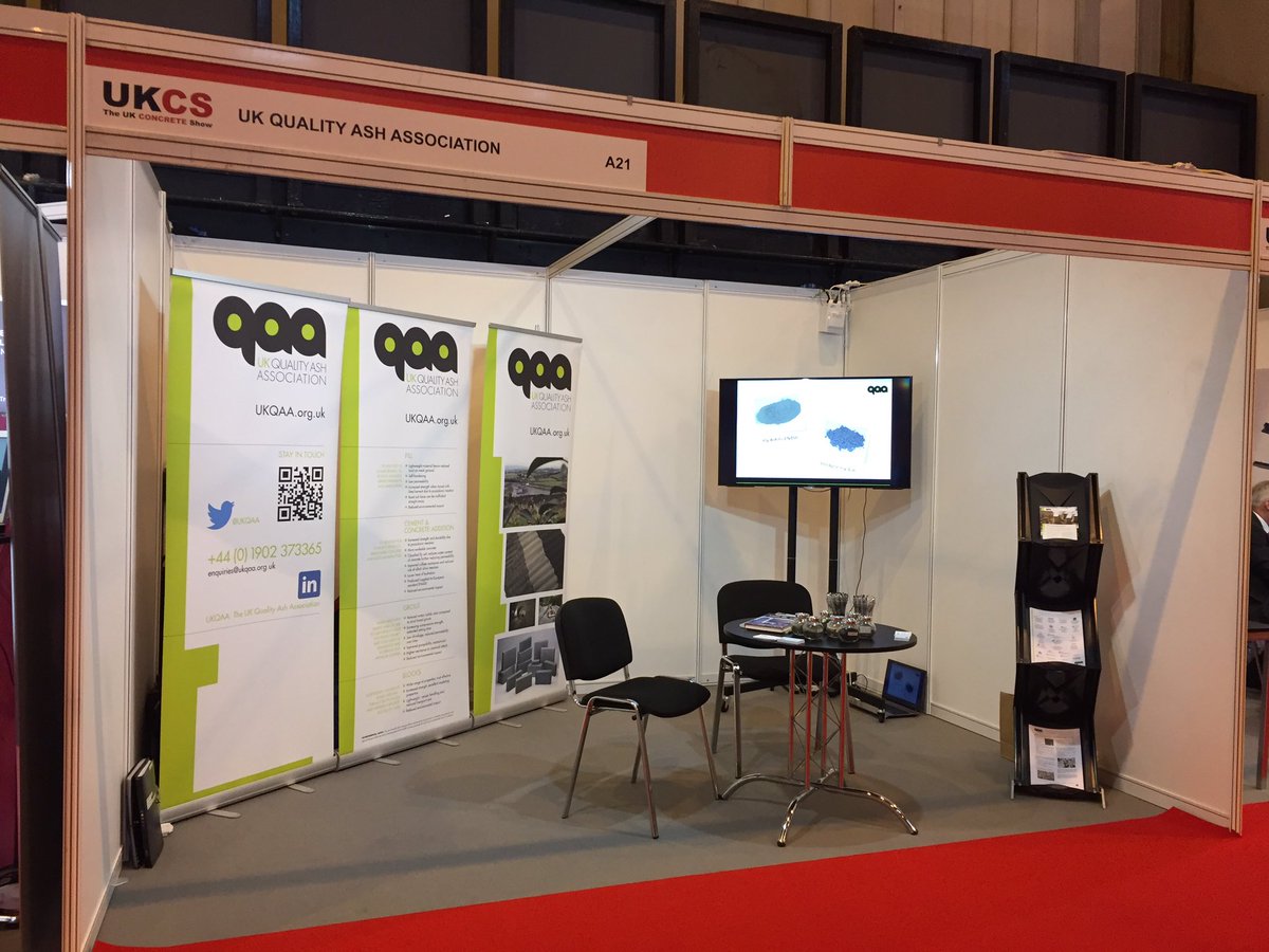 UKQAA's tweet photo. The ash industry is now open for business stand A21 @UKConcreteShow https://t.co/hBog5JzVnp