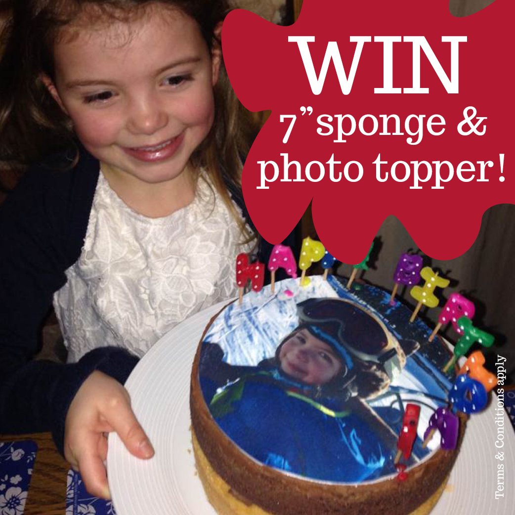 SpongeCakesLtd's tweet photo. #WIN a 7" Sponge of your choice and a photo topper! Simply follow us and RT for a chance to win :) #WinItWednesday *candles not included https://t.co/0Pa2ydcppW
