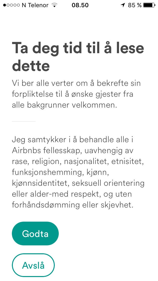 HelleMellingen's tweet photo. AirBnB stiller de riktige kravene til utleiere. Bra!! https://t.co/UY3gtnuu46