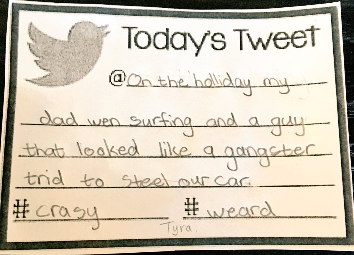 Grade4E's tweet photo. 15 February 2017- Tyra #todaystweet #grade4e weloveschool #crazy #weird https://t.co/jJEocdxC8b