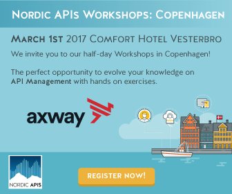 nordicapis's tweet image. Additional Copenhagen Workshop scheduled! Learn how API Management can help maximize customer experiences 👉 goo.gl/AC3GaA @Axway