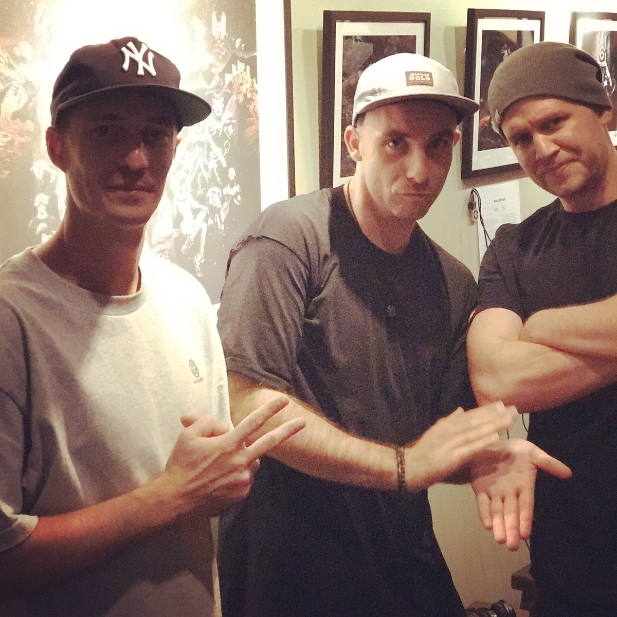 Stopped in to the <a href="/Thundamentals/">Thundamentals</a> exhibition of <a href="/april_77/">April77 Creative</a>'s artwork for their album #everyoneweknow tonight. Congratulations guys!