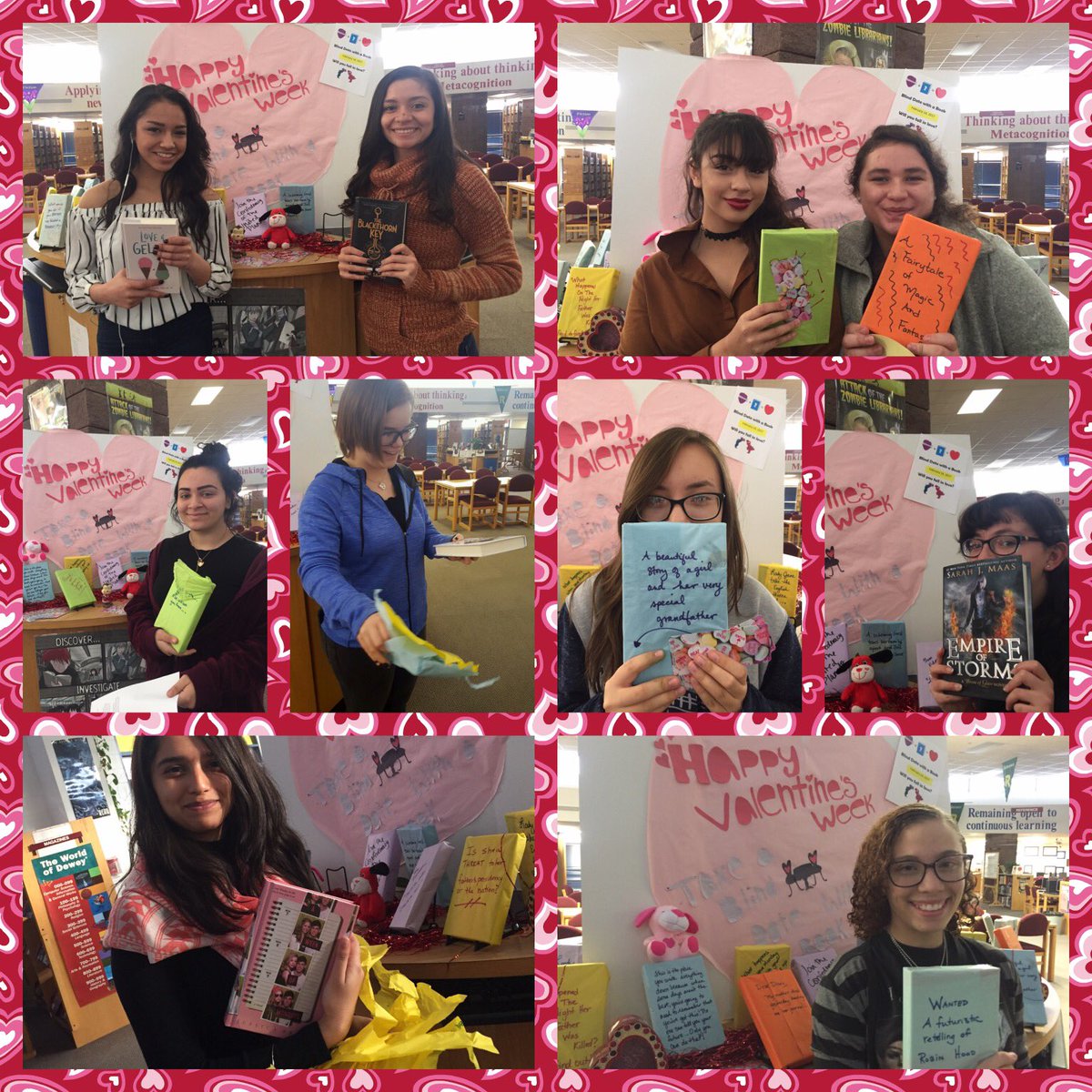 americaslibrary's tweet photo. Happy Valentine's Day-taking home a "blind date" book! 📚💝#SISD_Reads #Americas_HS https://t.co/D2hS2xL3e4