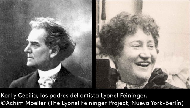 De niño Feininger pasaba horas en la ribera del East River y empezó a dibujar locomotoras y barcos. Estos eran sus padres, que eran músicos
