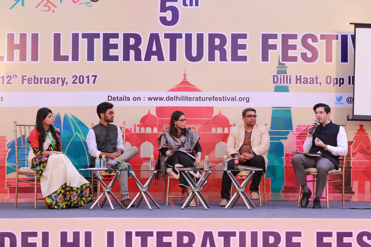 delhi_lit_fest's tweet photo. Thankyou @raghav_chadha &amp; others for being at the 5th DELHI LITERATURE FESTIVAL...  #delhilitfest https://t.co/oF5SeBjl7f