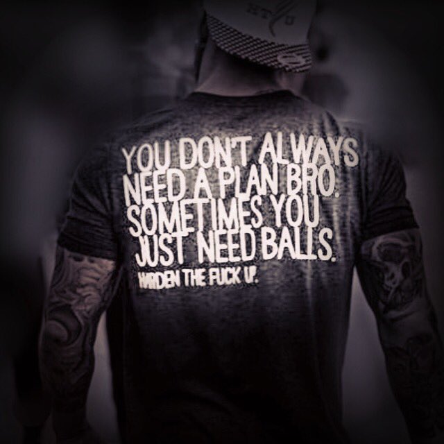 estee3213's tweet photo. "u dont always need a plan bro, Sometimes U just need some balls..Harden then Fuk up, wussy"
#noapologies #fuknormal #teamnosleep https://t.co/9sCIMMUyw3