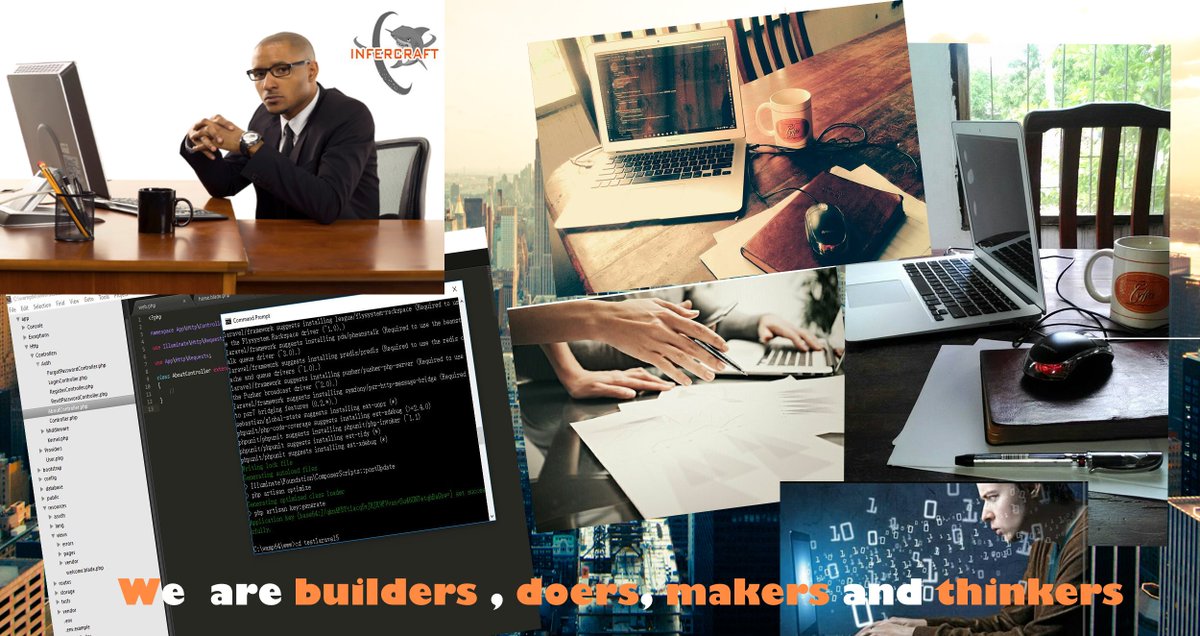 infercraft's tweet photo. We are builders, doers, makers and thinkers #webdesign #graphicdesign #mobileappdev #softwaredevelopment https://t.co/EBDrgcr0XF