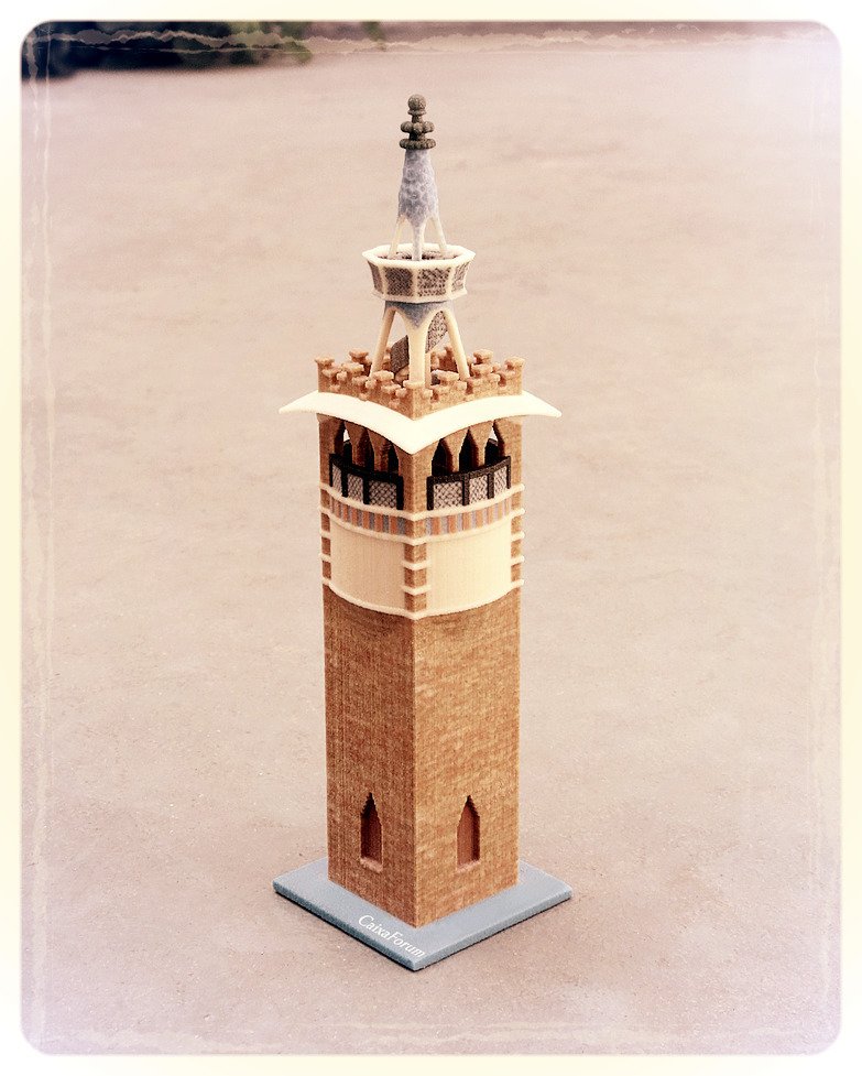 buy3d_bcn's tweet photo. Torre de l'aigua (Water Tower) from the Casarramona building in Barcelona. This art nouvea… https://t.co/V9mU1Rwqvl https://t.co/kJeRf89Pos