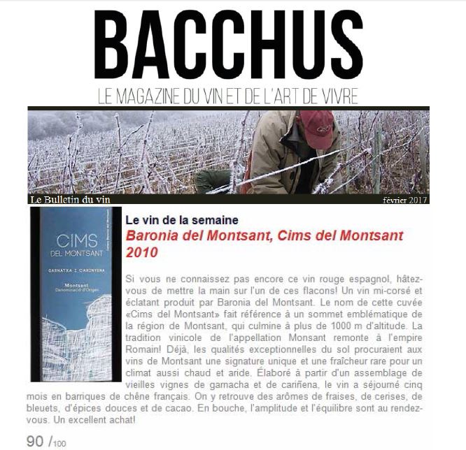 cellersCBM's tweet photo. Un grand plaisir! Le Cims del Montsant, vin de la semaine à @FidelesBacchus @Vintrinsec #englorawines @domontsant https://t.co/nHzdP7fatx
