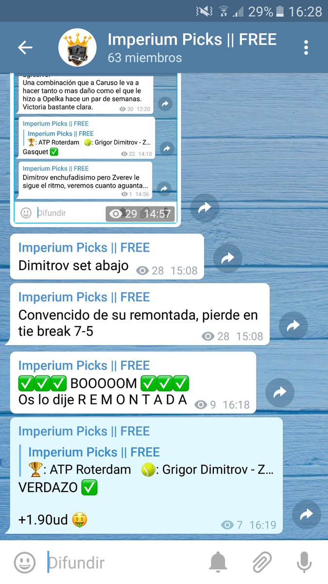 ImperiumPicksTG's tweet photo. NOS FORRAMOS ✔✔✔

Como va el día por aquí 

2/2 ✔✔✔

https://t.co/404GtQN3Lk https://t.co/gqXeywvLb2