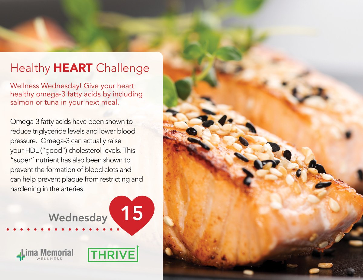 LimaMemorial's tweet photo. #healthyheartchallenge #communityofcare #omega #eatfish #tunatime https://t.co/4E5l72FBfe