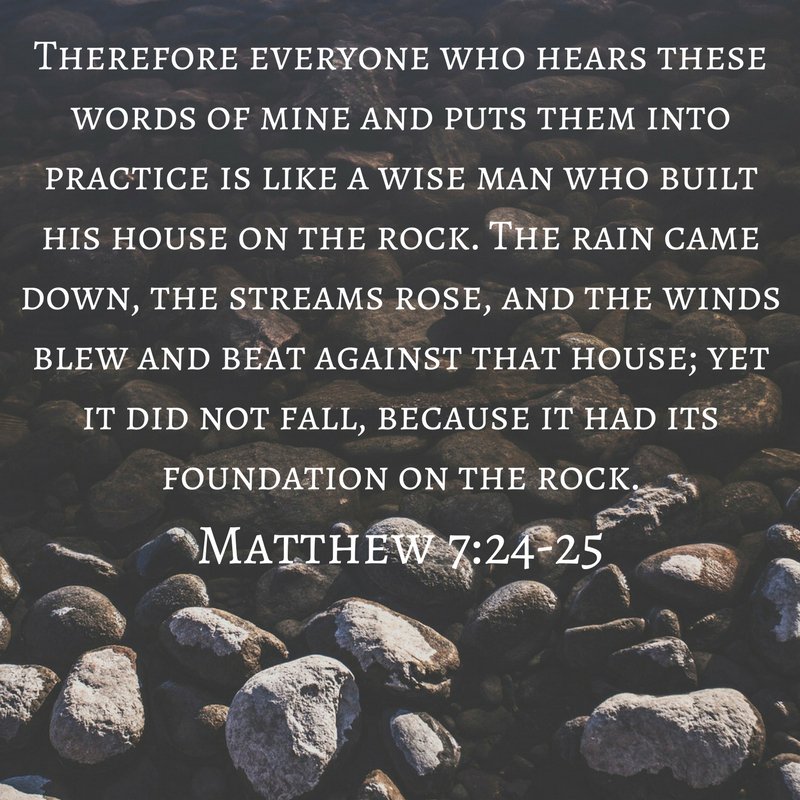 LiveOakCollege's tweet photo. WHO are you building your foundation on? https://t.co/cgIrWzXxHQ