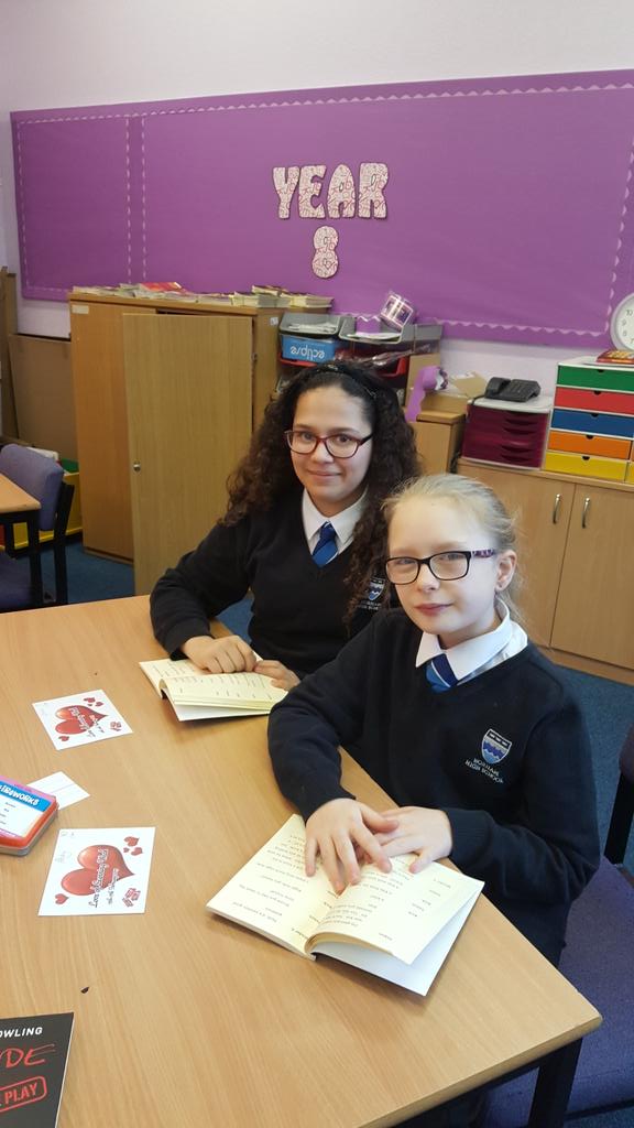 Cathmitch55's tweet photo. Oracy Week. Reading "Blade" by Chris Powling.@norhamhigh @norham_lit @fozbear67 #loveoflearningweek #superreading https://t.co/hzh82iH9FR