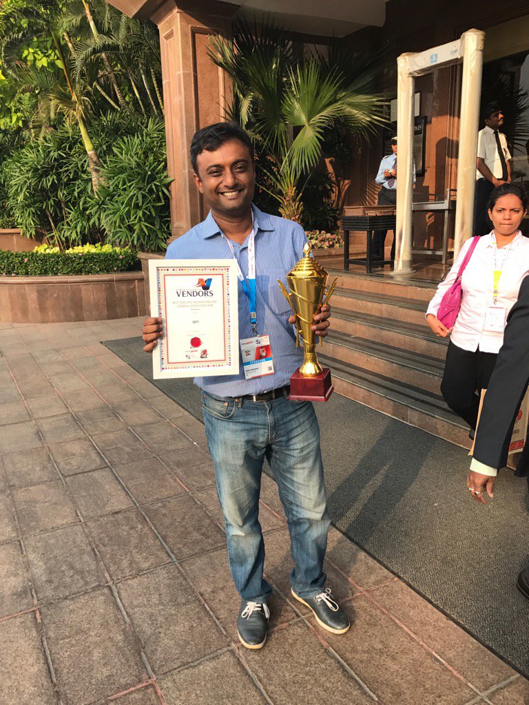 Woohoo! IDfy is the Best employee background and criminal verification firm! #WHRDC25 #IDfyAtWHRDC25 #bgv