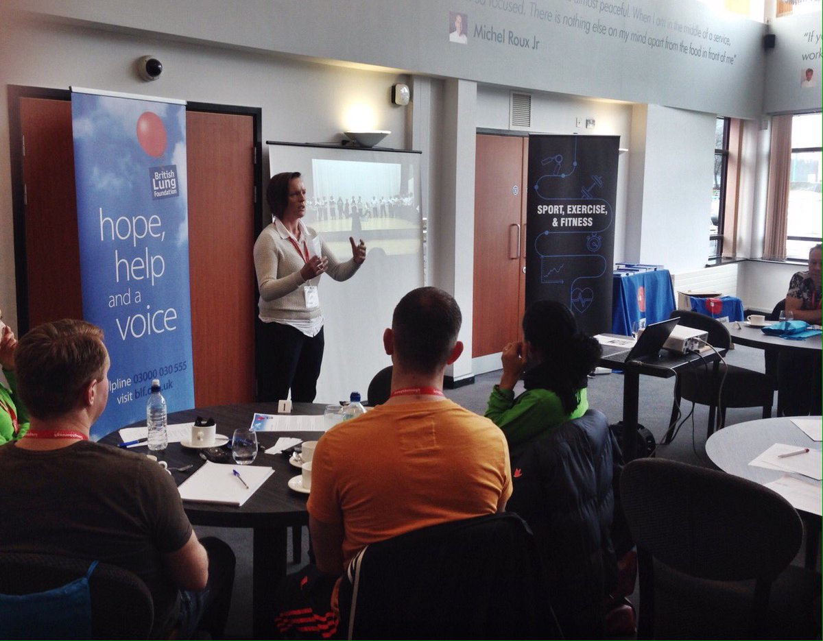HeatherBLF's tweet photo. Exercise instructor Jo Strong sharing her experience in Sheffield working with BE, active &amp; singing! @lunguk https://t.co/WDTsfIpRkS