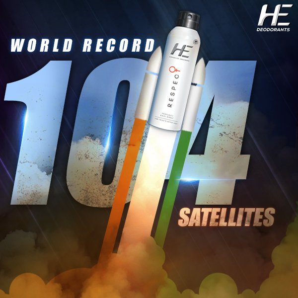 HeBeInteresting's tweet photo. HE Respects @isro for this remarkable achievement! #PSLVC37 #WorldRecord #ISRO #HERespect https://t.co/DQPhVplcHE