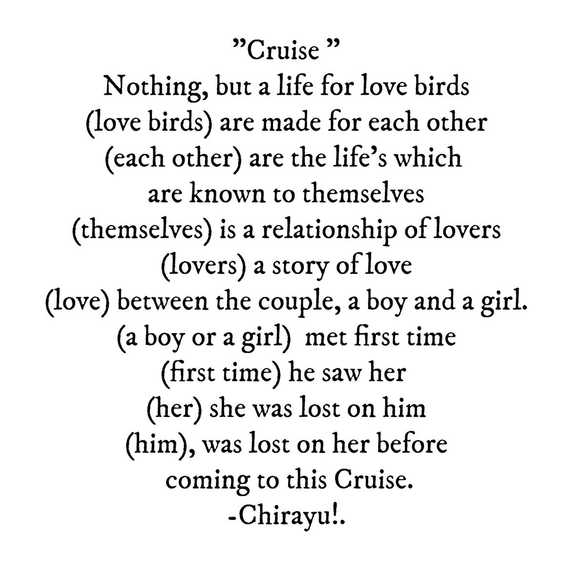 ChirayuWriter's tweet photo. #instalike #poemsofinstagram
#poetsofinstagram #poetsociety
#oltm #oltmfeaturedwriter #oltmblog #illogicalpoemworld
#terriblytinytales https://t.co/yh9yY4T9NR
