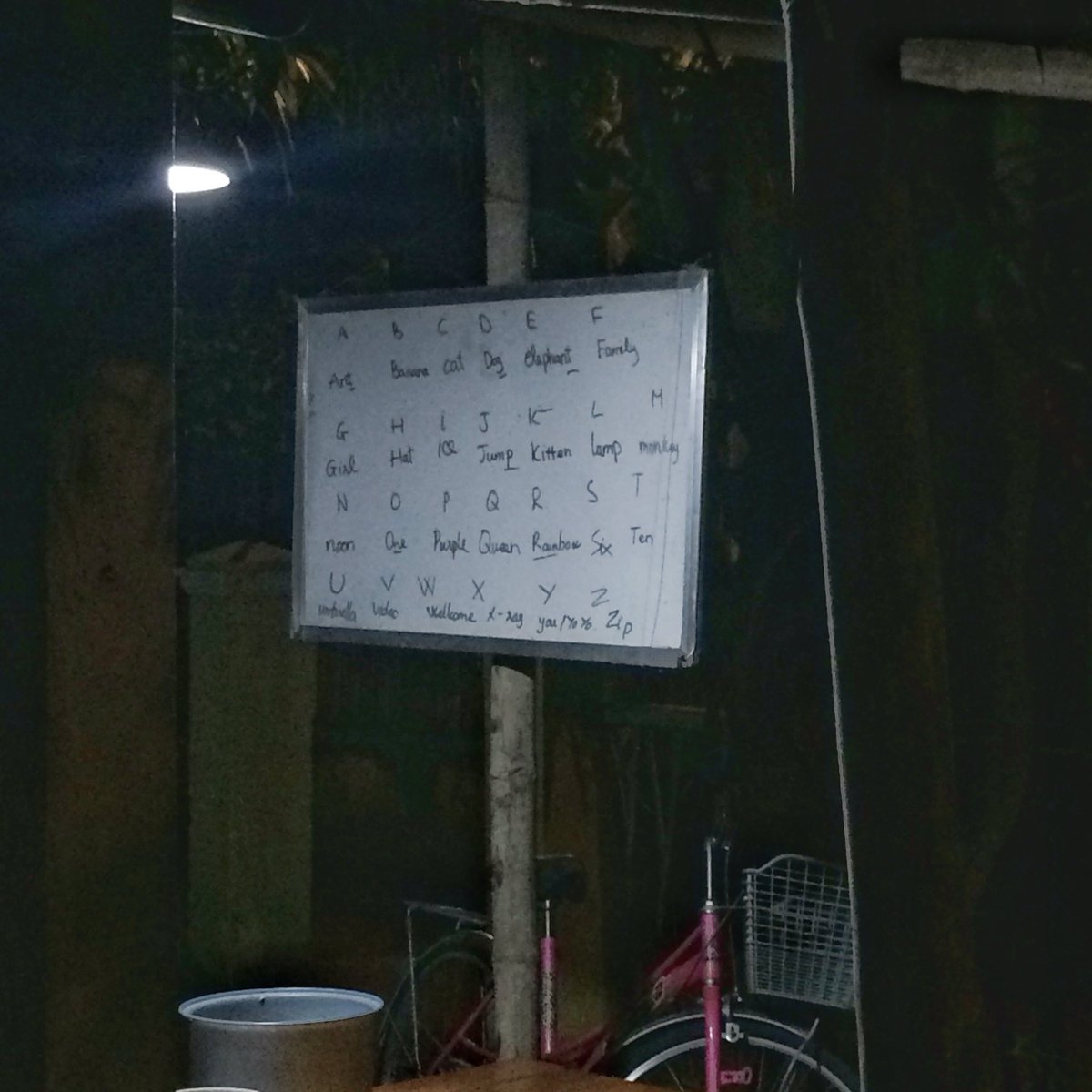 PiketheGnome's tweet photo. Found this word wall outside of the restaurant tonight! https://t.co/DWtF9x1hFc