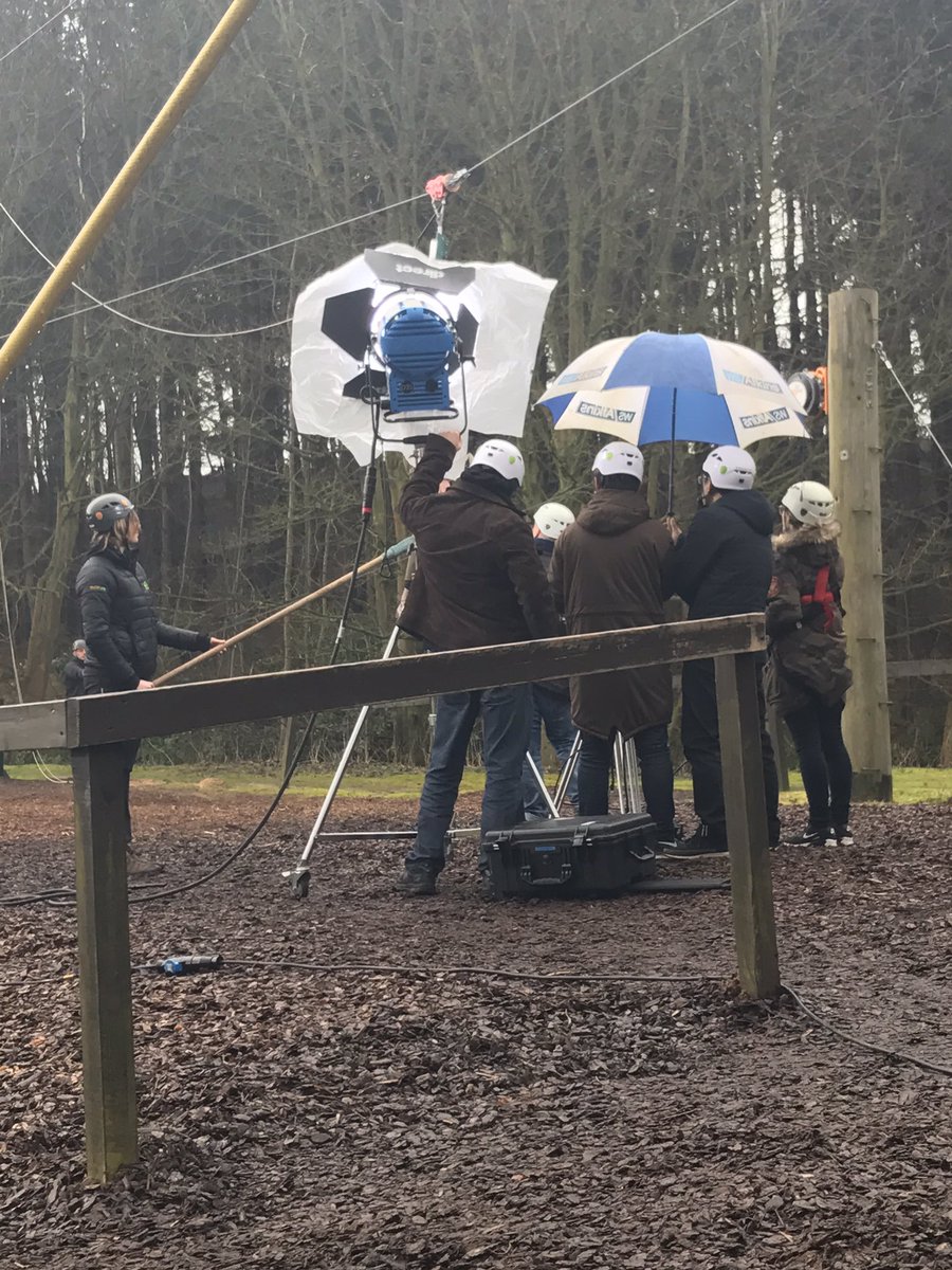 We've got a film crew with us today at Hilltop! #filming #bigzipper #exciting