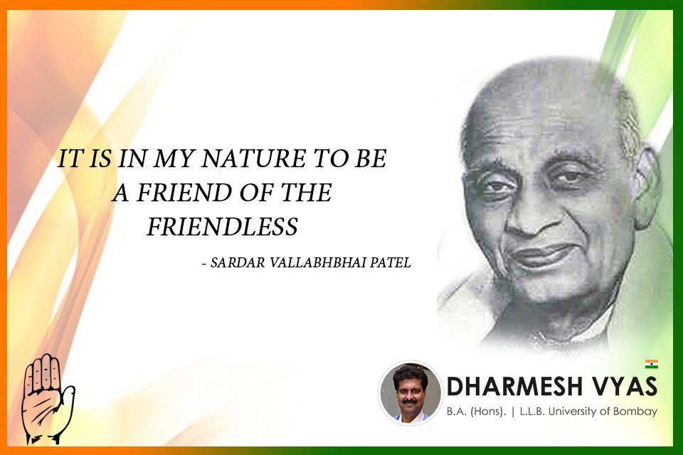 #SardarVallabhbhaiPatel was the 1st Home Minister of India &amp; his efforts towards the country earned him the title 'Iron Man of India
#BMC