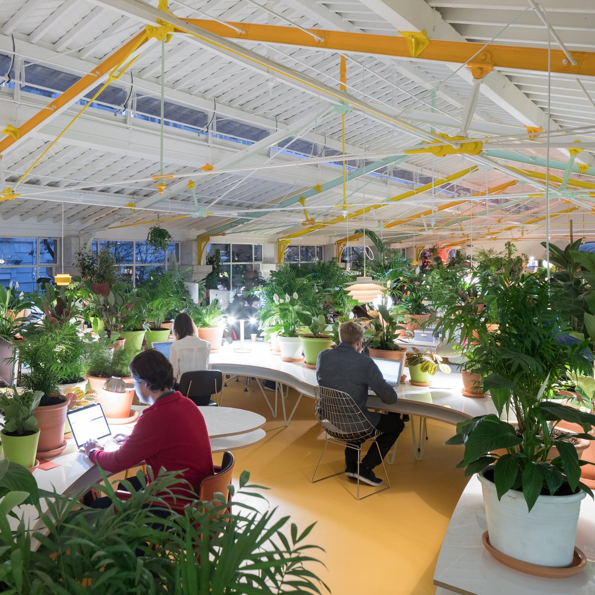dezeen's tweet photo. Reader comment: "Someone's going to have quite a job watering all those plants" https://t.co/WfZCEDQ7Av https://t.co/3xme7jJg7K