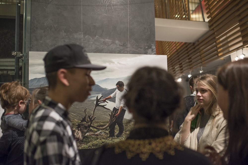 Opening of my exhibition GREENLAND'S FUTURE GENERATION at the Danish Ambassy in Berlin.
