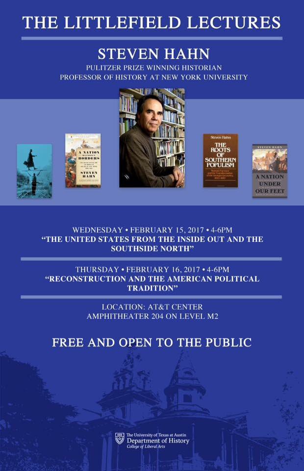 NotEvenPast's tweet photo. Jackie Jones reviews Steven Hahn's #PulitzerPrize-winning books b4 UT's #LittlefieldLectures #Blackhistorymonth
https://t.co/HdTX9KHhjf https://t.co/HxKl2ItqCn